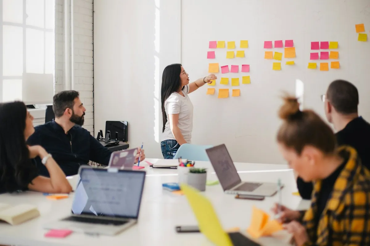 A collaborative planning session, illustrating the discovery stage